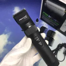 Профессиональная портативная машинка для стрижки ProMozer MZ-1300 (4 сменные насадки) Чёрный (9806)