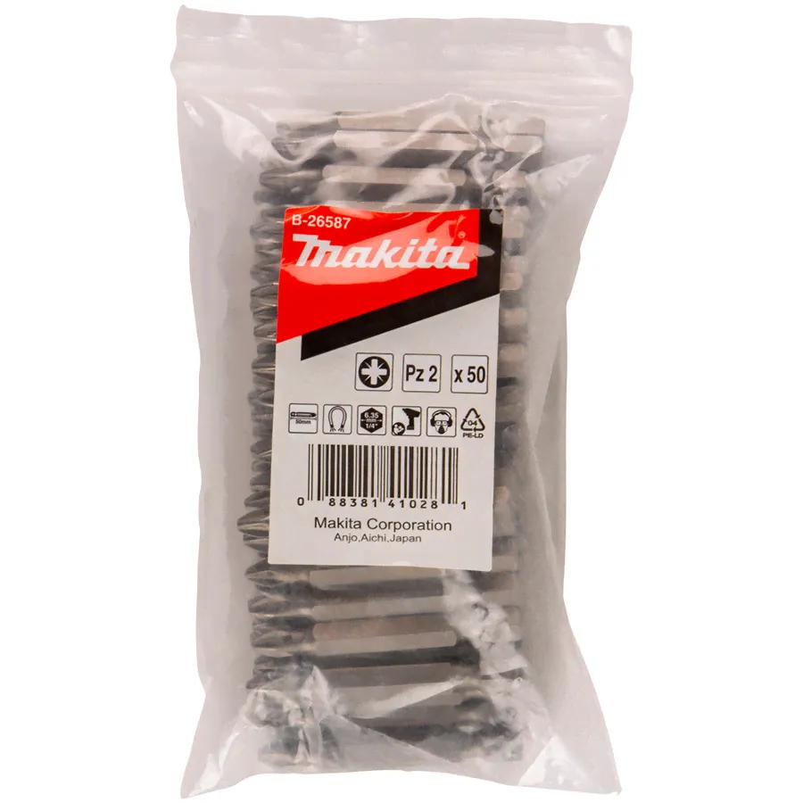 Бита Makita E-form MZ PZ2x50мм 50шт (B-26587)-0