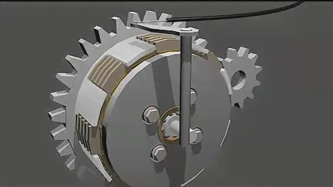 PRINCIPIO De Funcionamiento y Animación Del Embrague De Motocicleta / COMO FUNCIONA EL EMBRAGUE