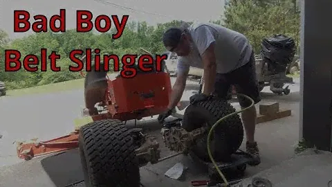 Bad Boy Mower Drive Belt And Hydro Fan Blade Replacement