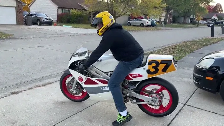 First Ride On My 1989 Yamaha TZ250 Reverse Cylinder Two Stroke Grand Prix Bike