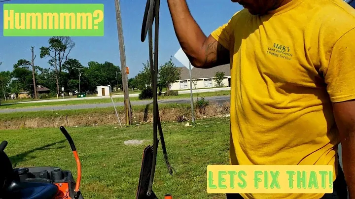 How to change the deck belt | Badboy Magnum riding lawn mower