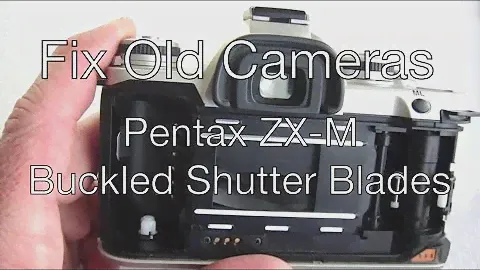 Ремонт старых камер: затворы Pentax ZX-M с пряжками