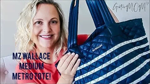 MZ Wallace | Medium Metro Tote in Charter Stripe! | GatorMOM