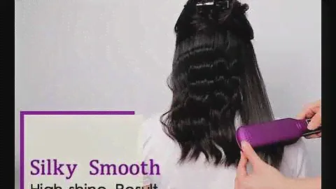 Wide Plate Digital Tourmaline Ceramic Touch Screen Hair Straightener
