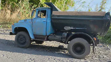 Зил 130 ммз  555 проверяю шины 1:12 Rc Zil 130 muldenkipper