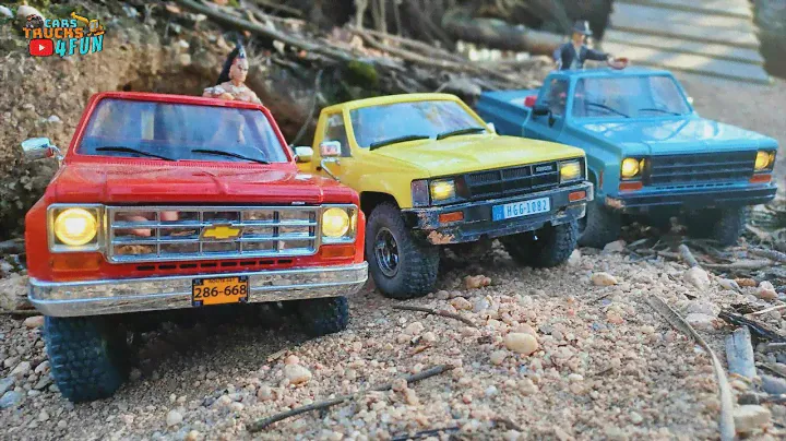 Best Scale Pickup Crawlers | 1/18 RC Adventure | FMS Rochobby EazyRc | Cars Trucks 4 Fun