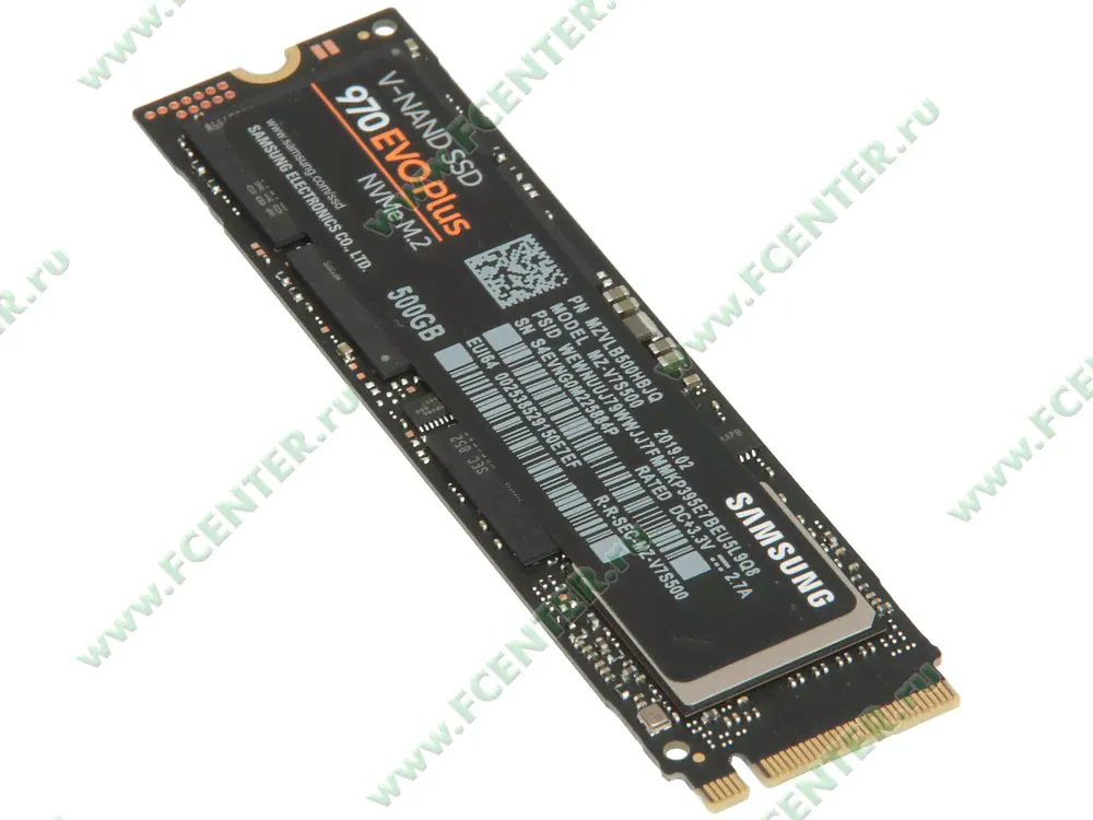 SSD диск 500ГБ M.2 Samsung "970 EVO Plus" MZ-V7S500BW